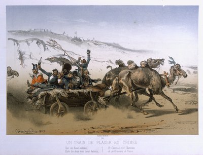عربة متعة في شبه جزيرة القرم ، نشرتها Wild 1854-55 بواسطة يوجين تشارلز فرانسوا جيرارد